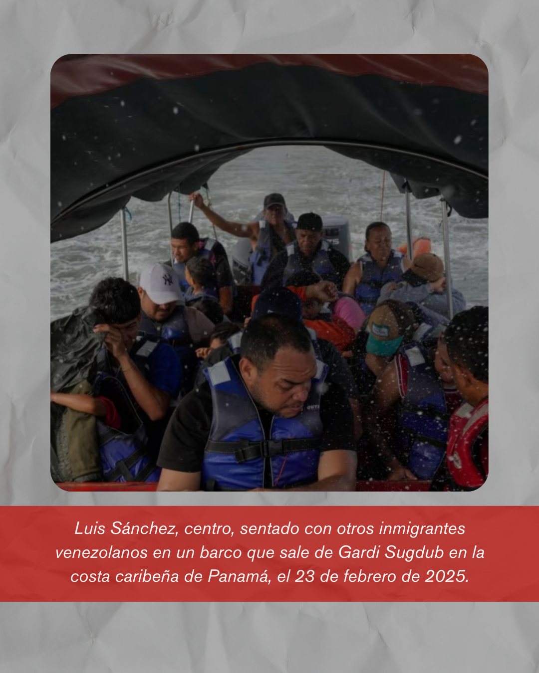 Imagen de personas en migración irregular 