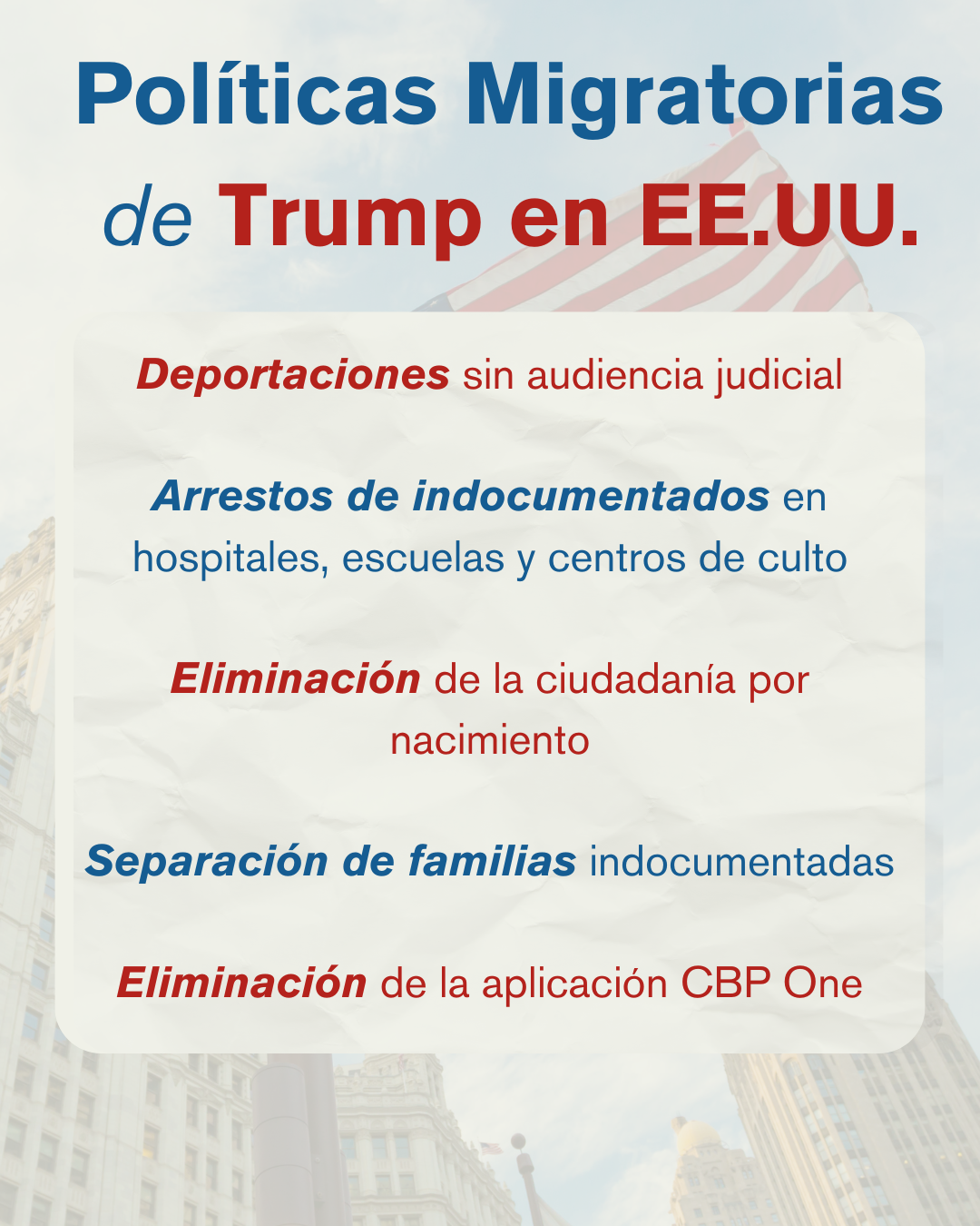 Políticas migratorias de la segunda administración Trump en EE. UU. 