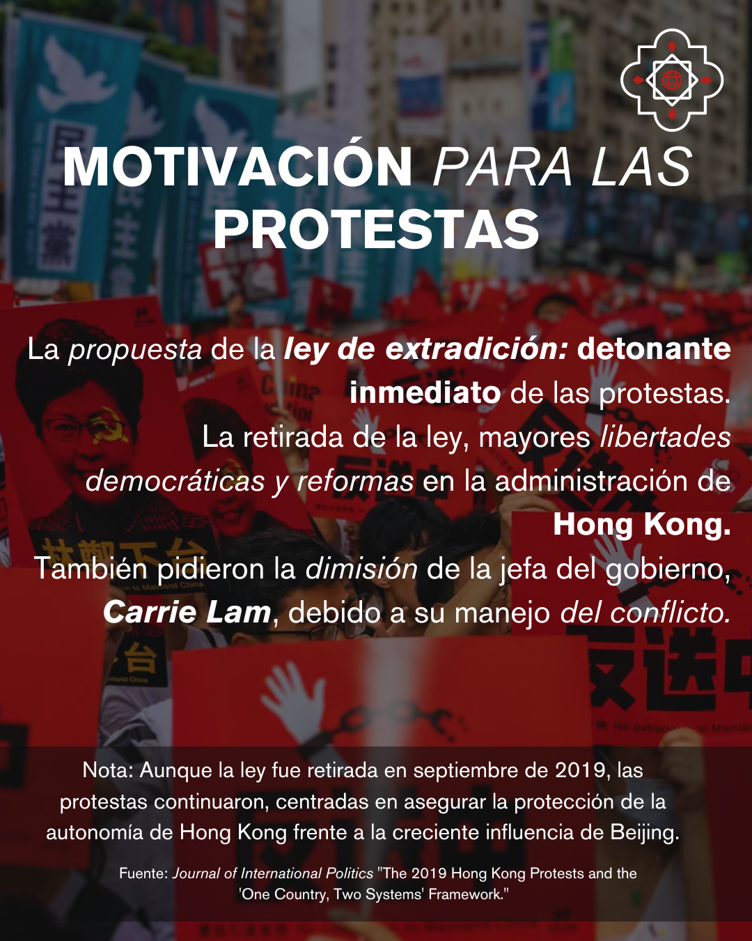 Explicación de las causas que llevaron a las protestas en Hong Kong