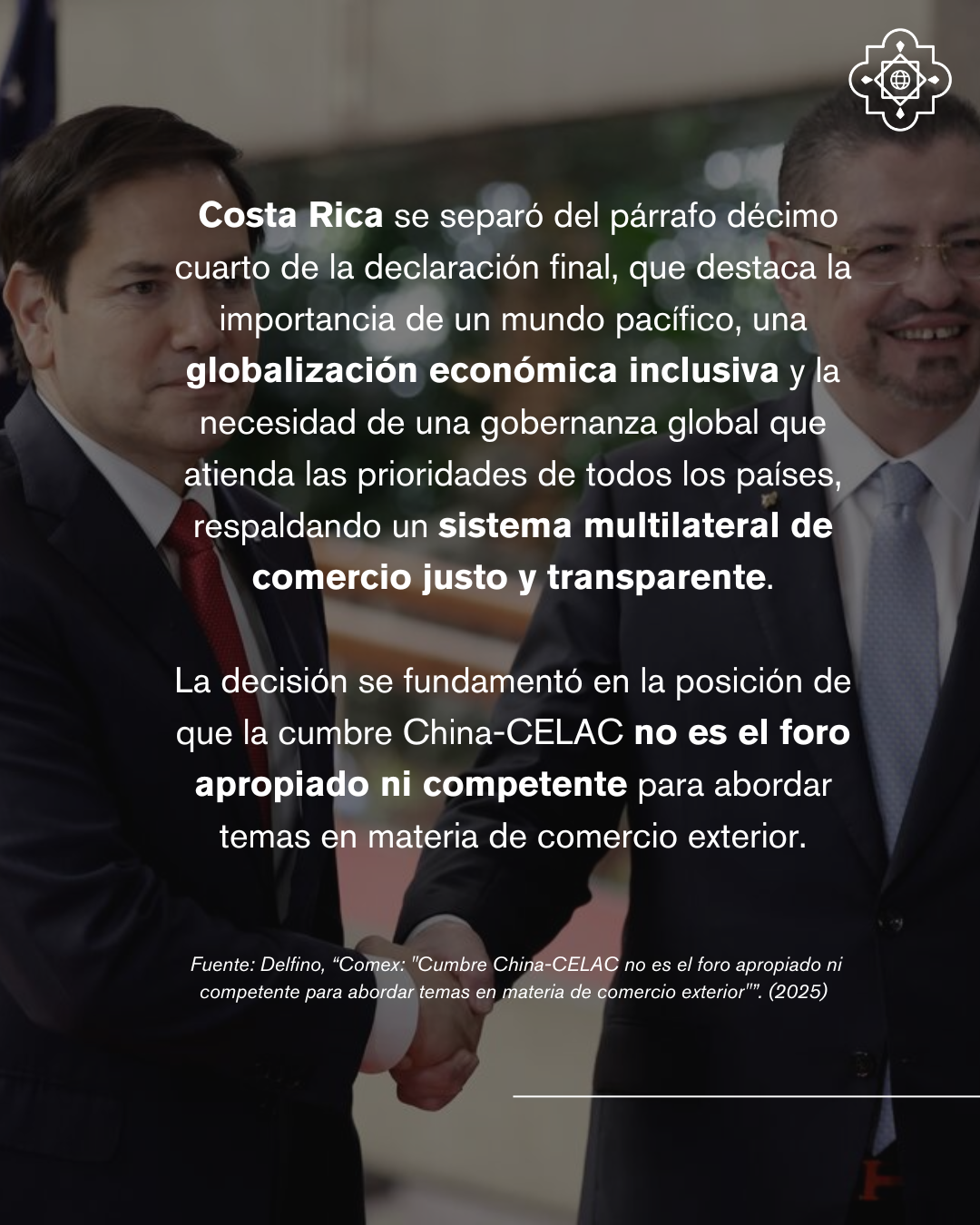 Separación de Costa Rica del comunicado final de la CELAC. 