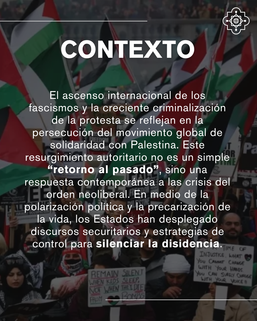 Breve contexto del estado actual de la protesta internacionalista por Palestina.