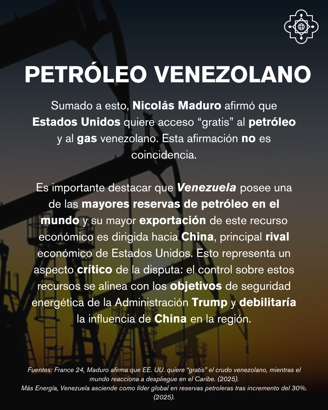 Petróleo venezolano.