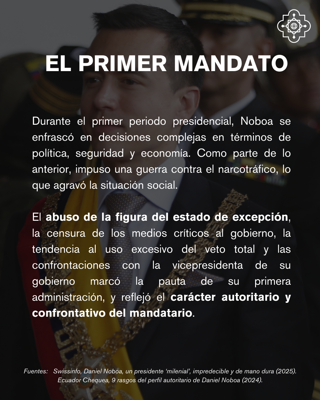 Acciones llevadas a cabo por el presidente de Ecuador, Daniel Noboa, durante su primer mandato.
