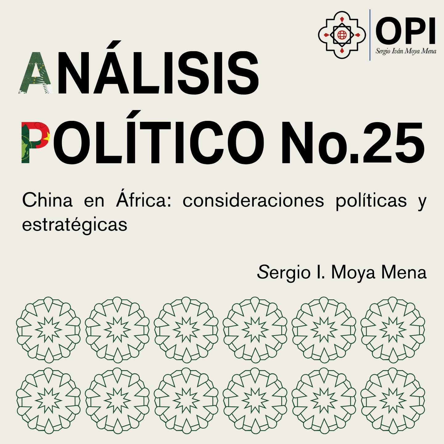 Portada del Análisis Político N°25 con datos de autoría. 