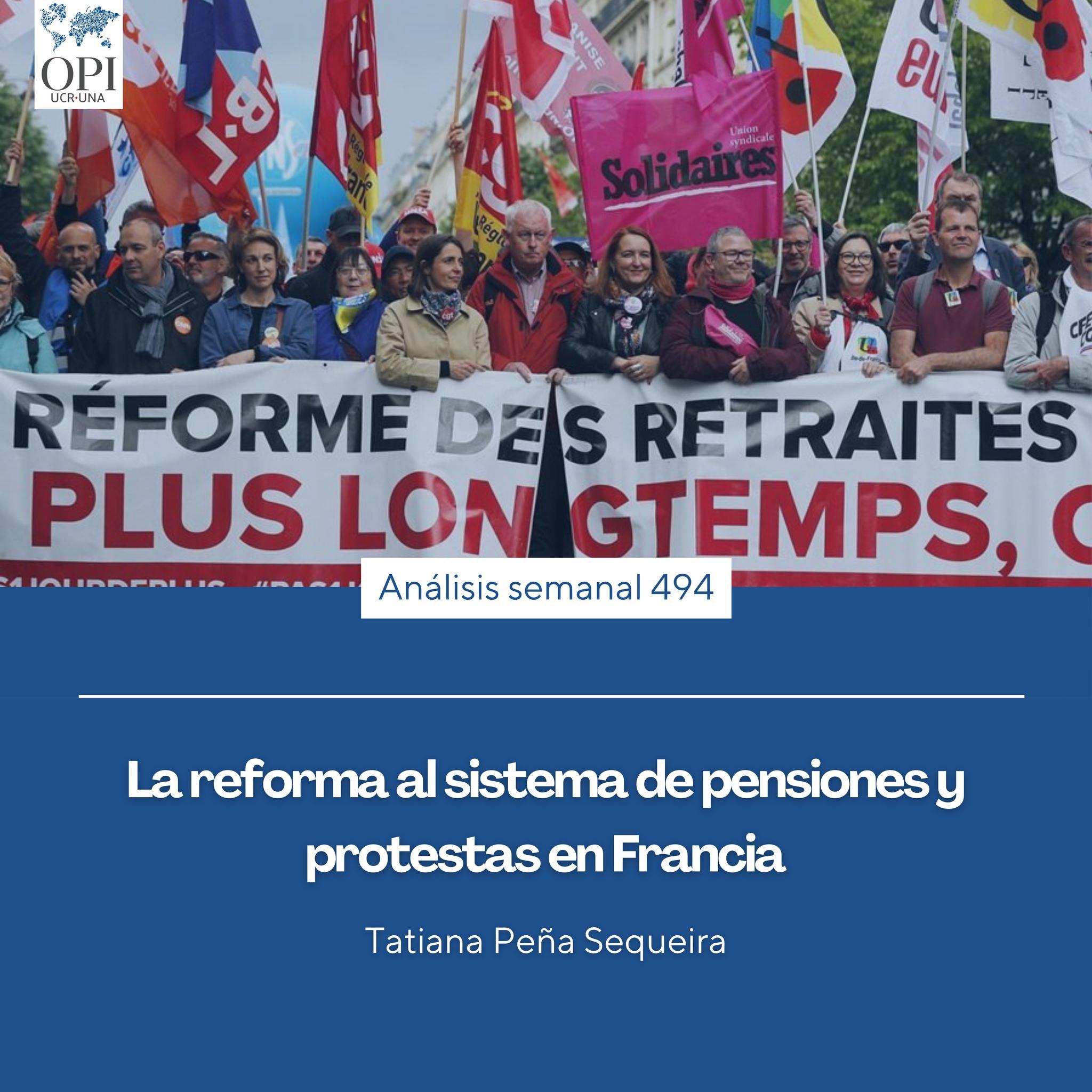 Portada del Análisis Semanal 494 con datos de autoría. 