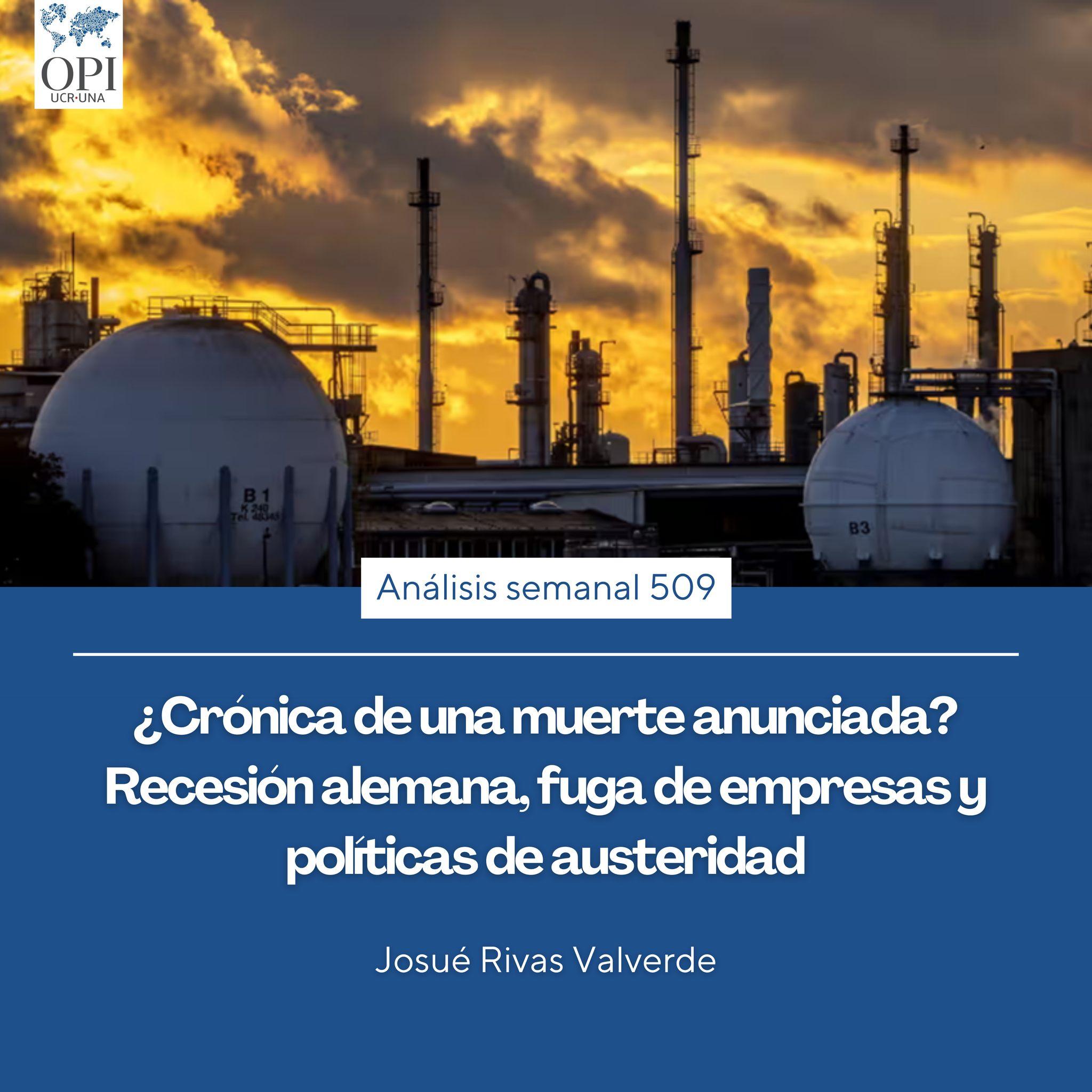 Portada del Análisis Semanal 509 con datos de autoría. 