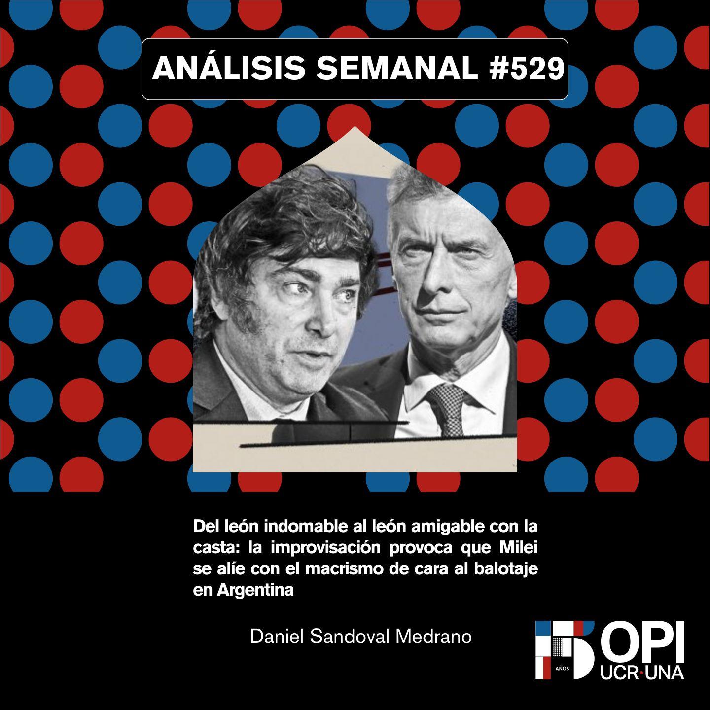 Portada del Análisis Semanal 529 con datos de autoría.
