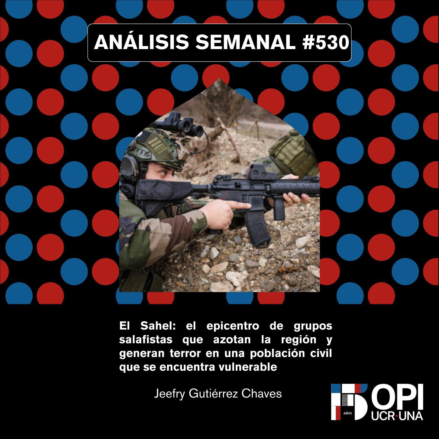 Portada del Análisis Semanal 530 con datos de autoría. 