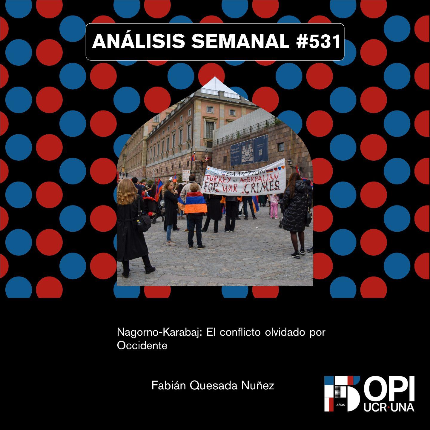 Portada del Análisis Semanal 531 con datos de autoría. 