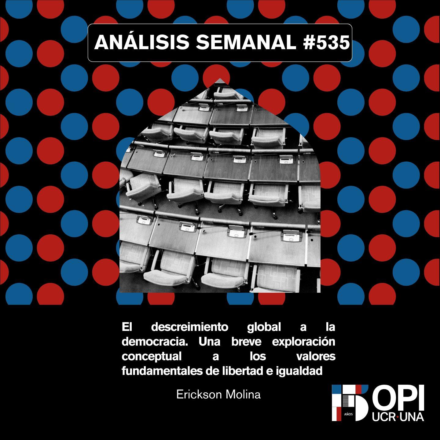 Portada del Análisis semanal N°535 con datos de autoría.