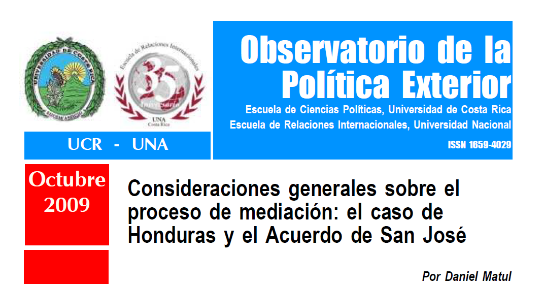 Portada del primer análisis político del OPI
