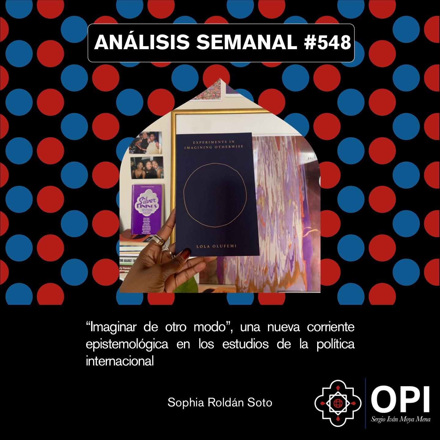Portada del Análisis semanal N°548 con datos de autoría. 