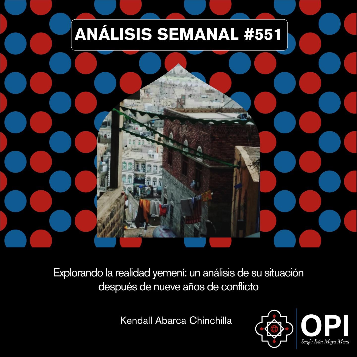 Portada del Análisis semanal N°551 con datos de autoría. 