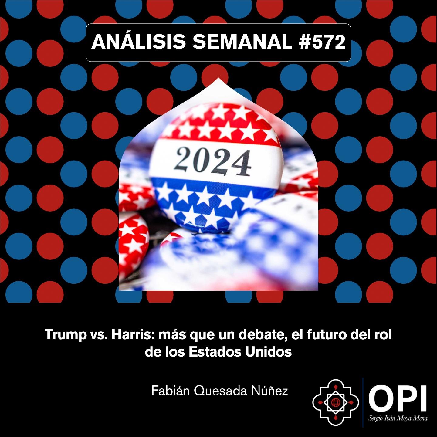 Portada del Análisis semanal N°572 con datos de autoría. 