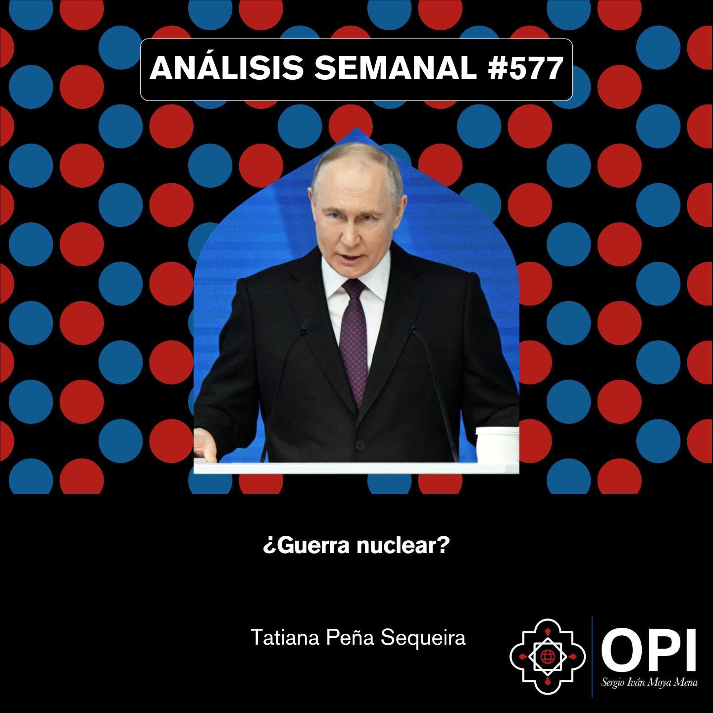 Portada del Análisis semanal N°577 con datos de autoría. 