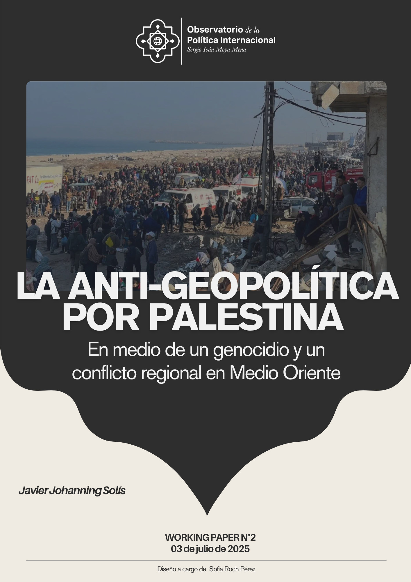 Portada del Working Paper N°2 con datos de autoría y fecha de publicación del 03 de julio de 2025
